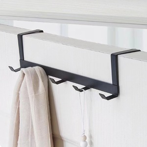 Over Door Hooks For <b>Clothes</b> And Bags No Drill Installation Wall Mount Hook Type Multifunctional Storage <b>Rack</b> Behind Doors - Product Image 3