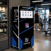 Distributeur automatique de protéines en poudre Mova Smart, écran tactile industriel de 18,5 pouces, acier inoxydable, pour salle de sport et fitness