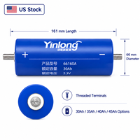 Sel Lithium Titanate Yinlong LTO 2.3V 30Ah 35Ah 40Ah 45Ah dari Gudang AS -40C Suhu Rendah untuk Cadangan Daya ESS Tenaga Surya