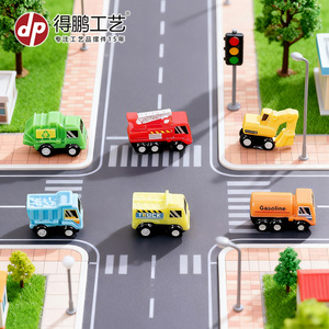 Set de Tráfico Vial en Miniatura Depeng, Escala 1:64, Modelos de Autos y Vehículos de Plástico para Decoración de Paisajes DIY - Product Image 5