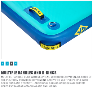 AQUATONE MANTA Leisure Land Î<span class=keywords><strong>le</strong></span> flottante gonflable, radeau flottant, quai pour jet-ski, plateforme flottante - Product Image 6