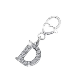 Pendentif de luxe en strass avec 26 lettres de l'alphabet, breloques DIY pour collier et porte-clés, accessoires de décoration personnalisés - Product Image 6