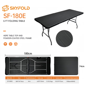 <span class=keywords><strong>La</strong></span> table d'extérieur en plastique <span class=keywords><strong>la</strong></span> plus populaire, table de camping pliable portable, table de cuisine d'extérieur, table en plastique d'extérieur - Product Image 2