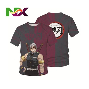 T-<span class=keywords><strong>shirt</strong></span> XIANGHUI Anime Estiva con Stampa Cartoon alla Moda per Ragazzi Demon <span class=keywords><strong>Slayer</strong></span> Spedizione Gratuita T-<span class=keywords><strong>shirt</strong></span> da Uomo Semplice - Product Image 5