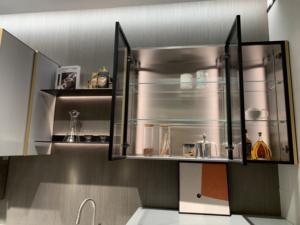 Gabinete <span class=keywords><strong>de</strong></span> Cocina <span class=keywords><strong>de</strong></span> Acero Inoxidable Ecológico y Resistente al Fuego, Diseño Moderno, Fregadero con Tratamiento <span class=keywords><strong>de</strong></span> Superficie <span class=keywords><strong>de</strong></span> PVC/Laca para Cocina - Product Image 4