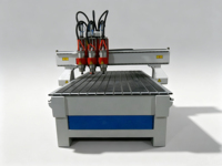 Fresadora CNC para Madera de 3 Ejes y Múltiples Cabezales, 380V 9kw, para Grabado y Tallado de MDF, Madera Sólida, Puertas, Gabinetes, Paneles y Muebles