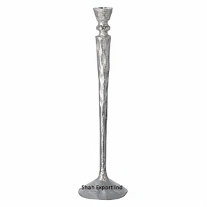 Tall Aluminum <b>Taper</b> <b>Candle</b> Holder Luxury Silver Finished for Home & Hotel Decorative Centerpiece <b>Candle</b> <b>Tapers</b> - Product Image 1