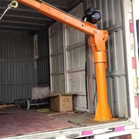 Nouveau treuil électrique télescopique rotatif à 360 degrés portable 24v 1 tonne Mini grue montée sur véhicule