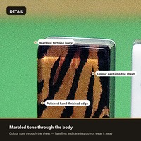 Jeu de Mahjong Américain Personnalisé de Luxe Écologique Portable à 4 Couches en Acrylique avec 160 Tuiles Gravées et Étui Rigide à Motif Tortue