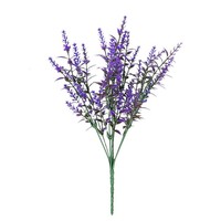 Plantes artificielles de lavande fabriquées en Chine, best-sellers transfrontaliers, résistantes aux UV, pour décoration extérieure, mariages, cours et maisons