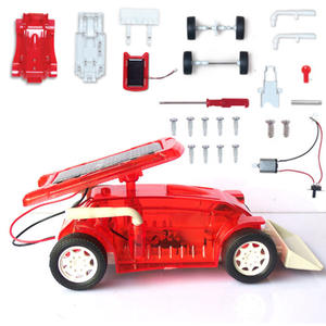 Hete Aanbieding Zonne-aangedreven Speelgoed DIY Wetenschap Techniek Truck Kit Transparante Kunststof Bulldozer Speelgoed - Product Image 1