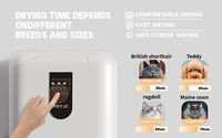 Sèche-cheveux automatique pour animaux de compagnie, écologique, en ABS, grande capacité 82L, pour chats et chiens, utilisation intérieure/extérieure, toutes saisons