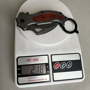 มีดพับคารัมบิตสแตนเลสสตีลฝังลายไม้สำหรับใช้ในบ้านทุกวัน - Product Image 3