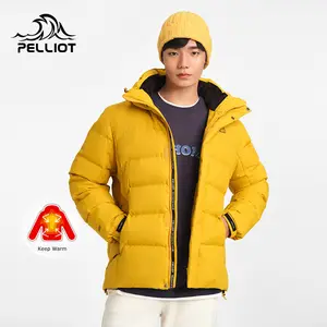 Đệm Ngoài Trời Parka Không Thấm Nước Mùa Đông Xuống Áo Khoác OEM ODM Chất Lượng Tốt Nhất Vịt Xuống Ấm Trung Quốc Đứng Giản Dị Dây Kéo Áo Khoác Người Lớn