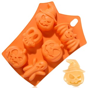 Molde de Silicona 3D para Fondant de Halloween, Diseño Espeluznante y Adorable, para Decoración de Pasteles, Barras de Chocolate y Manualidades - Product Image 2