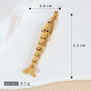จี้ปลาเคลื่อนไหวได้ ชุบทอง 18k ทำจากทองเหลือง ขา<span class=keywords><strong>ย</strong></span>ส่ง จี้ปลาคาร์<span class=keywords><strong>ฟ</strong></span> สำหรับสร้อ<span class=keywords><strong>ย</strong></span>คอ สร้อ<span class=keywords><strong>ย</strong></span>ข้อมือ จัดส่ง<span class=keywords><strong>เร็ว</strong></span>จากเมืองอี้อู - Product Image 6