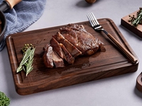 Massieve walnoot houten snijplanken voor de keuken 12x8 inch houten hakblokken met sapgoot voor vlees fruit premium steakplank