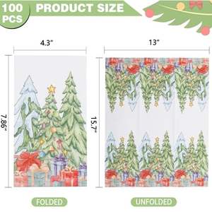 Serviettes jetables <span class=keywords><strong>de</strong></span> <span class=keywords><strong>Noël</strong></span> 3 plis <span class=keywords><strong>de</strong></span> qualité supérieure Arbres <span class=keywords><strong>de</strong></span> <span class=keywords><strong>Noël</strong></span> Serviettes <span class=keywords><strong>en</strong></span> <span class=keywords><strong>papier</strong></span> Serviettes jetables pour la fête <span class=keywords><strong>de</strong></span> <span class=keywords><strong>Noël</strong></span> - Product Image 2