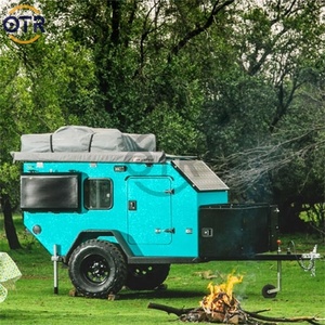 <span class=keywords><strong>Mini</strong></span> caravana ligera <span class=keywords><strong>2022</strong></span> para acampar al aire libre Camper todoterreno con cocina exterior para 4 personas - Product Image 2