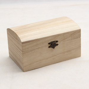 Wooden Storage <b>Box</b> Paulownia Wood Rectangular Flip Top Jewelry <b>Box</b> Household Organization <b>Box</b> Solid Color Covered - Product Image 1