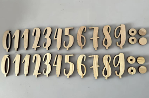 Unfinished <strong>Wooden</strong> Alphabet <strong>Letters</strong> And Numbers Blank <strong>Letters</strong> For Arts Crafts DIY Project - Product Image 3