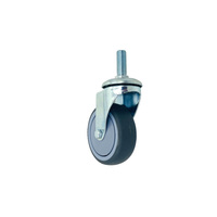 Chariot d'infirmière pour lit d'hôpital au design moderne, roulettes silencieuses de 3 pouces en TPR/Nylon de qualité médicale avec frein et roulement de qualité médicale