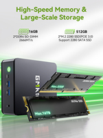 GMKtec G11 AMD R Embedded R2514 Mini PC Computer Customization Desktop Host Computer 16GB DDR4 512GB SSD PC Win 11 Pro Mini Host