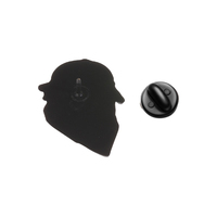 Épinglette en émail mignonne de chien Rottweiler avec casquette de baseball et bandana, accessoire pour veste et sac à dos