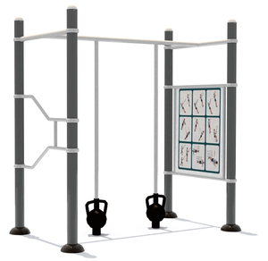 Çin Açık Hava Oyun Alanı Fitness Ekipmanları Yetişkinler İçin Park Egzersiz Kullanımı İçin Tırmanma Çerçeveleri Kol Gücünü Geliştirir - Product Image 5