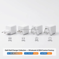 Promo Panas Charger Dinding Cepat 30W PD+QC3.0 Dual Port USB-C/A Adaptor Perjalanan Colokan US/EU/UK untuk iPhone Samsung Android