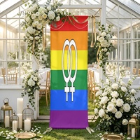 Toile de fond personnalisée à motif arc-en-ciel (lesbiennes), idéale pour les séances photo en studio, le stylisation et les décorations de fêtes à thème