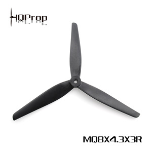 Juego de Hélices HQ MacroQuad 8x4.3x3 de Tres Aspas con Una Hélice CW/CCW Duradera de Color Negro para Drones de Carreras FPV - Product Image 3