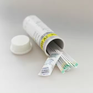 Tiras reactivas de análisis de <span class=keywords><strong>orina</strong></span> URCI 2V GP para glucosa y proteínas, instrumento clínico médico - Product Image 3