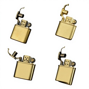 Briquet au kérosène de style ancien Jiumen, avec roue à silex, vintage, rétro, modification Guan Gong, coupe-vent, logo, <span class=keywords><strong>flamme</strong></span> - Product Image 4
