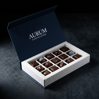 Boîte d'emballage de chocolat de luxe en gros |   Boîte cadeau rigide avec logo personnalisé imprimé |   Solutions sur mesure directement de l'usine