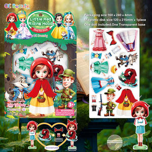 Cc Beauty Alice au pays des merveilles, jouet magnétique à habiller pour enfants de 3 ans et plus, avec base transparente et autocollants pour vêtements - Product Image 2