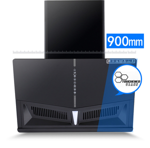 Extractor de humo de cocina, <span class=keywords><strong>campana</strong></span> <span class=keywords><strong>extractora</strong></span> de humo de 30 pulgadas, negra, China, montada en la pared, 90 cm - Product Image 2
