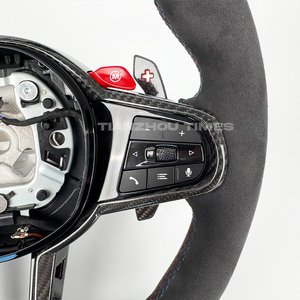 Volante Deportivo de Fibra de Carbono y Cuero Sintético Serie G F para <span class=keywords><strong>BMW</strong></span> <span class=keywords><strong>CS</strong></span> <span class=keywords><strong>M3</strong></span> M4 M5 X3 X4 X5 X6 X7 G01 G12 G20 G29 G30 G35 G37 G80 G82 M340i - Product Image 3