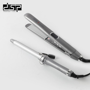 Ensemble lisseur et fer à boucler professionnel DSP, revêtement céramique, 220V, filaire, pour coiffage des cheveux secs - Product Image 4