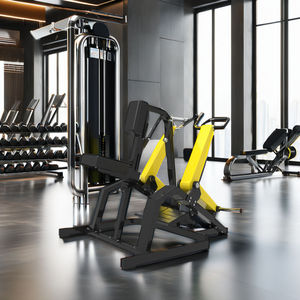 Máquina de remo: Equipo de gimnasio, máquina de fuerza con carga de placas, uso comercial profesional para entrenamiento físico - Product Image 1
