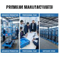 Piattaforma di Sollevamento Elettrica Personalizzabile, Piccolo Sollevatore Idraulico a Montante Singolo in Lega di Alluminio per Officina e Movimentazione Aerea