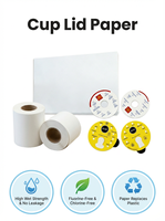 Rouleau de papier de qualité alimentaire d'usine 40gsm 50gsm 60gsm papier de base pour la fabrication de couvercle de tasse