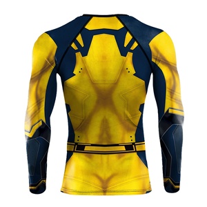 Costume de cosplay pour homme, personnage loup super-héros, vêtements de sport en polyester, t-shirt moulant, costumes - Product Image 4