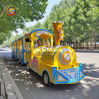 Fournisseur d'usine : Train électrique sans rail pour enfants et touristes, alimenté par batterie, pour parcs d'attractions, centres commerciaux et parcs, à vendre