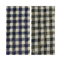 Mode éco-responsable Douceur douce pour la peau Tissu à carreaux de haute qualité