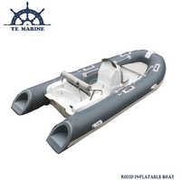 13ft RIB 390 Coque rigide en fibre de verre RIB Hypalon/Pvc Bateau de pêche gonflable Zodiac