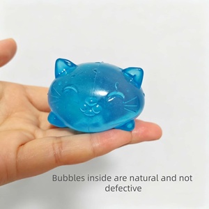 Juguete Blandito con Forma de Gato Viral de TikTok, Juguete Antiestrés Transparente de TPR para Niños y Adultos, Recuerdos para Fiestas - Product Image 2