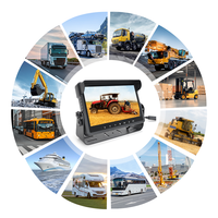 Moniteur tactile AHD 10,1 pouces IP69k avec DVR HD 4 canaux 1080P/720P/CVBS, enregistrement en boucle, pour camions, camping-cars et flottes