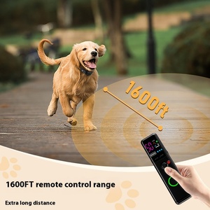 Penyumbat gonggongan elektrik Remote Control layar berwarna katun kerah latihan anjing tahan air dapat diisi ulang lintas batas - Product Image 4