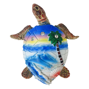 Escultura artesanal de tortuga de resina, estatua de recuerdo para turismo tropical, regalo turístico caribeño, decoración del hogar - Product Image 4